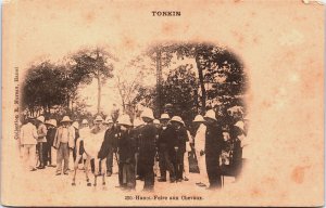 Vietnam Tonkin Hanoi Foire aux Chevaux Cochinchina Postcard C063