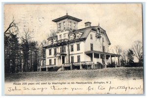 1906 House Old Washington Arlington NJ Notice Detention Postal History Postcard