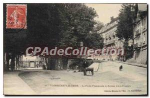 Old Postcard Plombieres Les Bains Little Promenade and Avenue Louis Frenchman