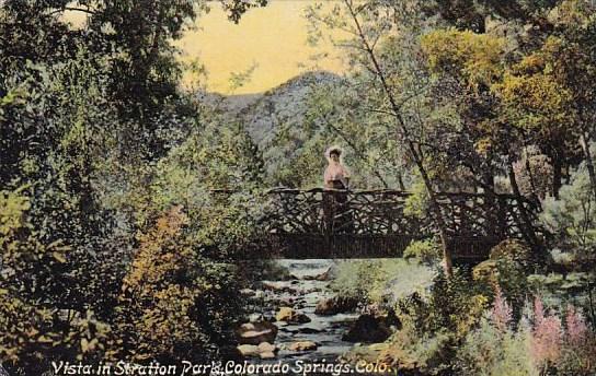 Vista In Stratton Park Colorado Springs Colorado 1909