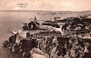 Gibraltar Rosia Bay Vintage Postcard 09.82