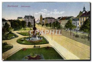 Old Postcard Dortmund hitropwall