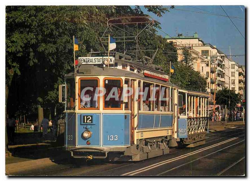 Postcard Modern Preserved tram of Goteborg Sweden electric motorcar 507 M20 1...