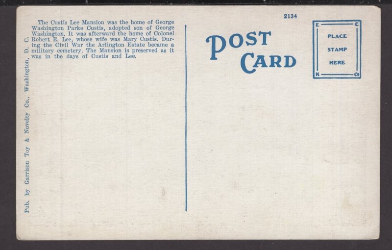 Virginia Arlington - Custis-Lee Mansion - WB