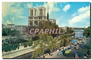 Modern Postcard Paris and Wonders The Cathedral Notre Dame