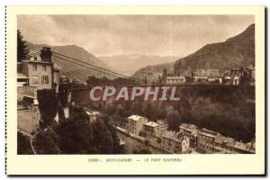 Old Postcard The Hanging Bridge St. Claude