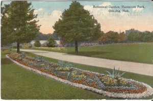 Botanical Garden, Hanscom Park Omaha Nebraska Vintage Postcard Early Curteich