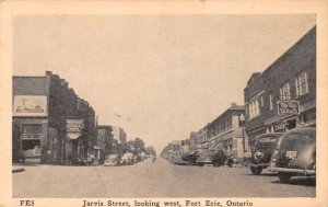 Fort Eire Ontario Canada Jarvis Street Looking West Vintage Postcard AA64201