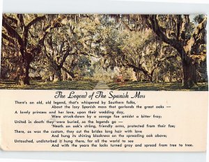 Postcard The Legend of The Spanish Moss