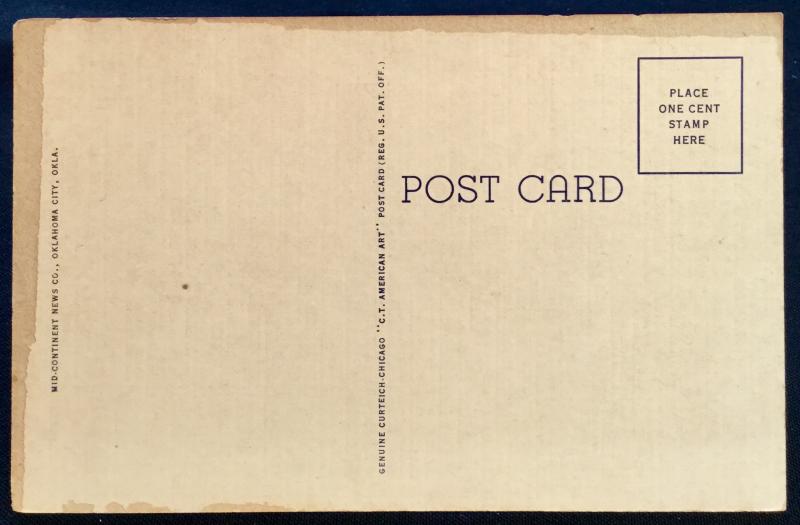 Postcard Unused Will Rogers Museum/Tomb Claremore OK LB