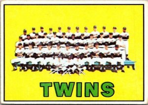 1967 Topps Baseball Card 1966 Minnesota Twins sk3013