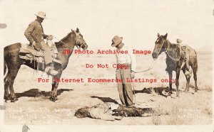 Mexico Border War, RPPC, Dead Bandit Being Identified in Columbus NM, Horne