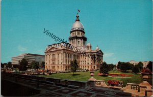 Illinois State Capitol Springfield IL Postcard PC353