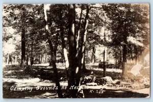 Walker Minnesota MN Postcard RPPC Photo Camping Grounds Menato Lodge