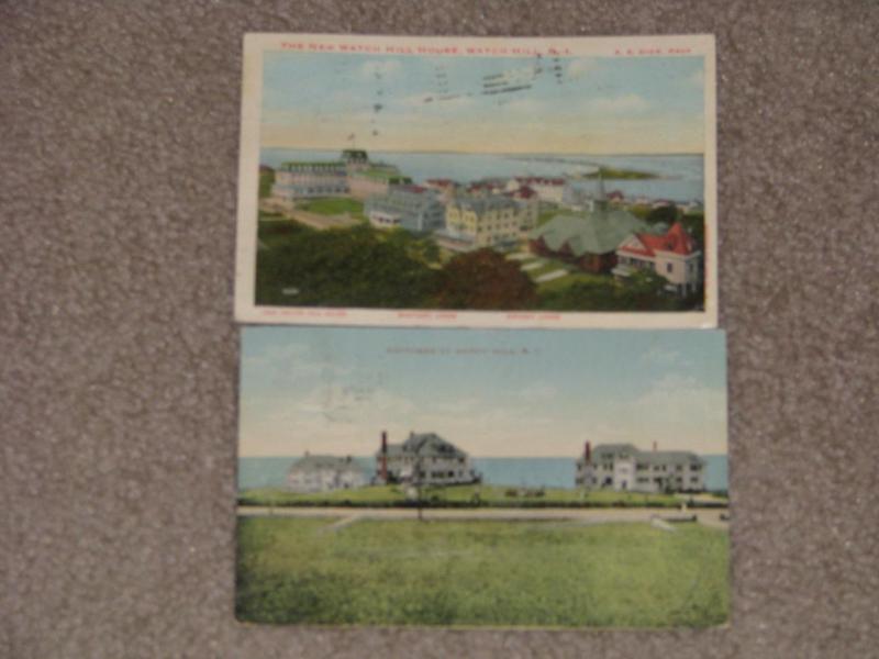 The New Watch Hill House & Cottages at Watch Hill, R.I., 1912, used vintage card