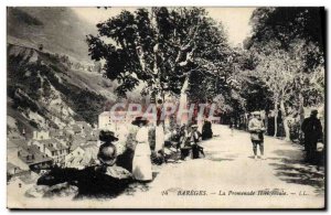 Old Postcard Bareges La Promenade Horizontaie