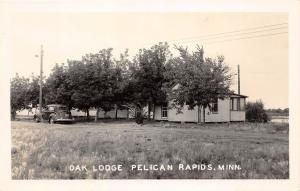 D46/ Pelican Rapids Minnesota Mn Real Photo RPPC Postcard c1930s Oak Lodge 2