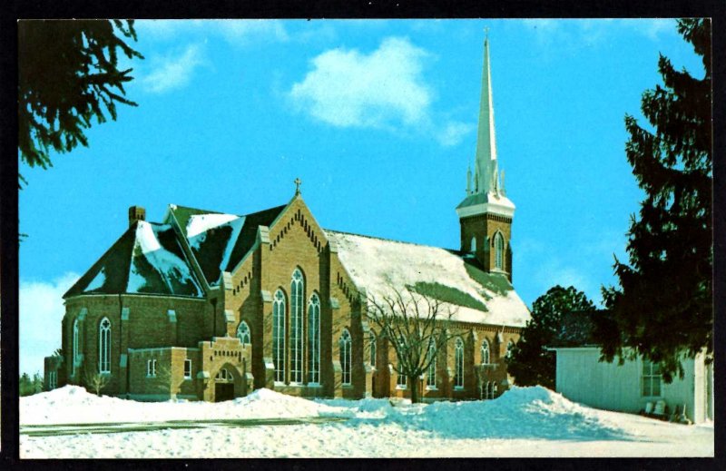 Michigan FRANKENMUTH St. Lorenz Lutheran Church founded in 1845 - Chrome