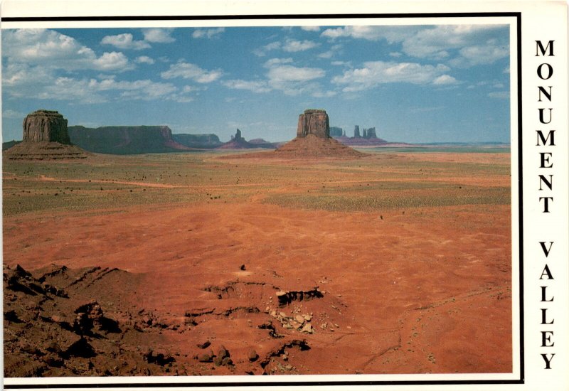 Monument Valley, Arizona-Utah border, United States, sandstone buttes, Postcard