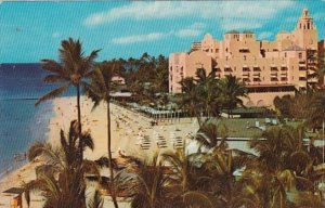 Hawaii Waikiki Beach and Royal Hawaiian Hotel 1963