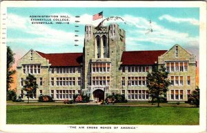 Postcard SCHOOL SCENE Evansville Indiana IN AN8488