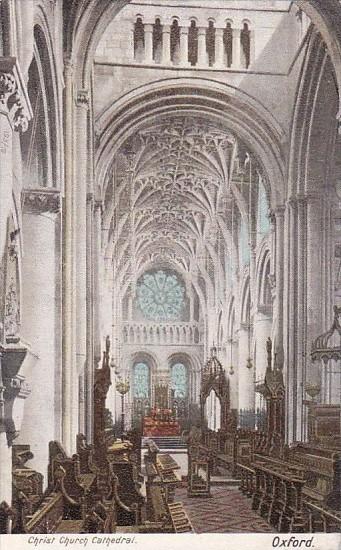 Interior Christ Church Cathedral Oxford England