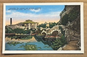 VINT PC UNUSED - JAPANESE TEA & SUNKEN GARDEN, BRACKENRIDGE PK, SAN ANTONIO, TEX