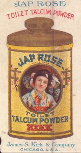 Victorian Trade Card - Jap Rose Toilet Talcum Powder
