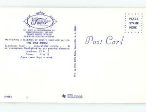 Unused Pre-1980 TOWER STEAK HOUSE RESTAURANT Mountainside New Jersey NJ v7471