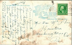 Vtg Postcard 1917 United Presbyterian Church - Carnegie, Pennsylvania