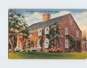 Postcard John Alden House, Duxbury, Massachusetts