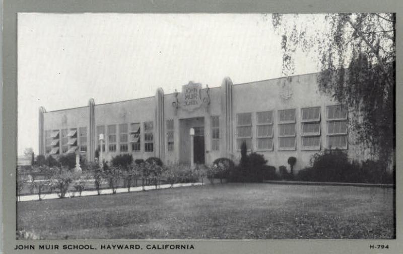 Hayward CA School Postcard