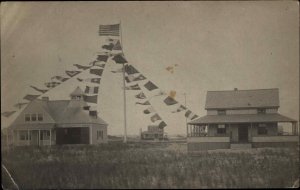 Block Island RI Life Saving Station Unidentified c1910 Real Photo Postcard