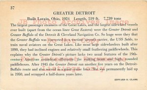 Detroit & Cleveland Navigation Company Steamship, Steamer Greater Detroit 