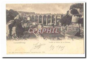 Luxembourg Old Postcard Viaduct and Pétrusse Valley