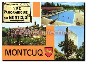 Postcard Modern Montcuq Panoramic