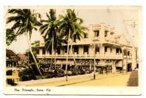 Fiji - Suva. The Triangle  *RPPC   (creases)