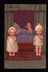 3036726 CUPID w/ Kids By COLOMBO Vintage ART DECO PC