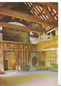 Derbyshire Postcard - Haddon Hall - The Banqueting Hall  - Ref TZ286