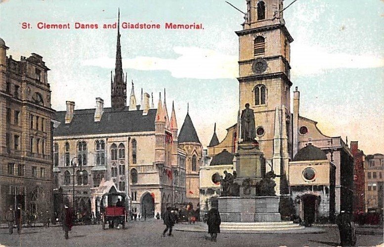 St Clement Danes and Giadstone Memorial United Kingdom, Great Britain, Englan...