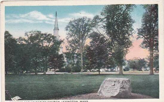 Massachusetts Lexington Bouylder And Unitarian Church