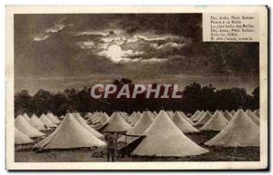 Postcard Ancient Life at Camp 10 pm L & # 39extinction of Army fires
