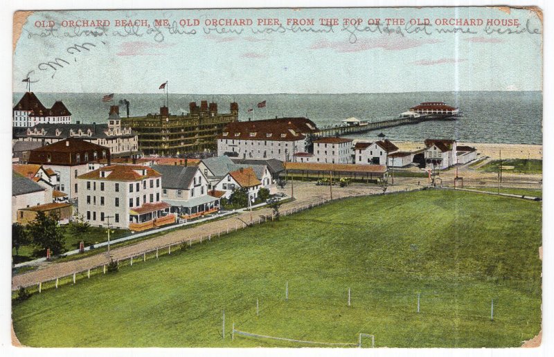 Old Orchard Beach, Me., Old Orchard Pier, From The Top Of The Old Orchard House