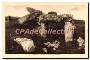 Old Postcard Carnac Entree Du Dolmen From kermario