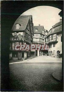 Postcard Modern 151 old Colmar (haut rhin) street merchants