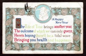 U.S. 19xx Happy New Year Postcard!