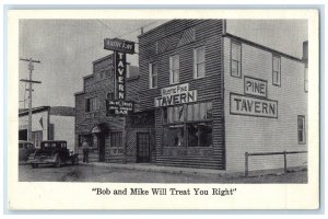 c1960's Rustic Pine Tavern Bar Exterior Riverton Wyoming WY Unposted Postcard