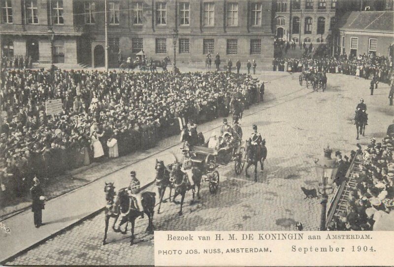 Royalty & political event royal parade Amsterdam Bezoek de Koningin