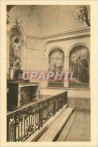 Old Post Card La Chapelle des Carmelites of Lisieux and St Michel Altar Fresc...