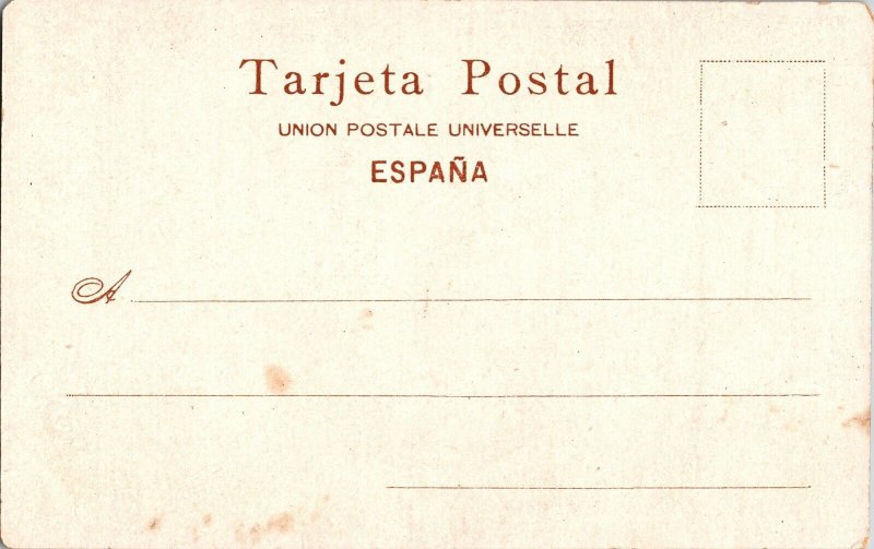 Granada Entrada al Salon Embadores Undivided Back Antique Postcard Vintage UNP 